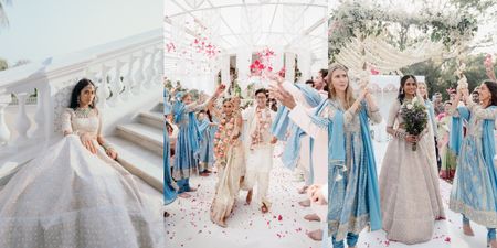 'Indian Bridgerton' Hyderabad Wedding with A Stunning Fusion Twist